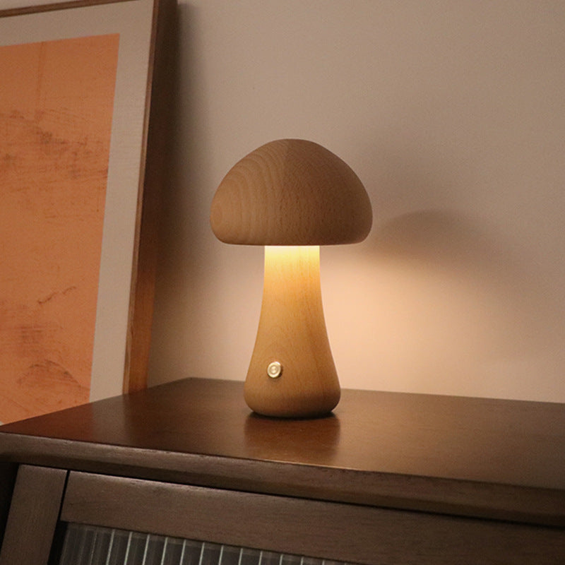 Wooden Mushroom LED
